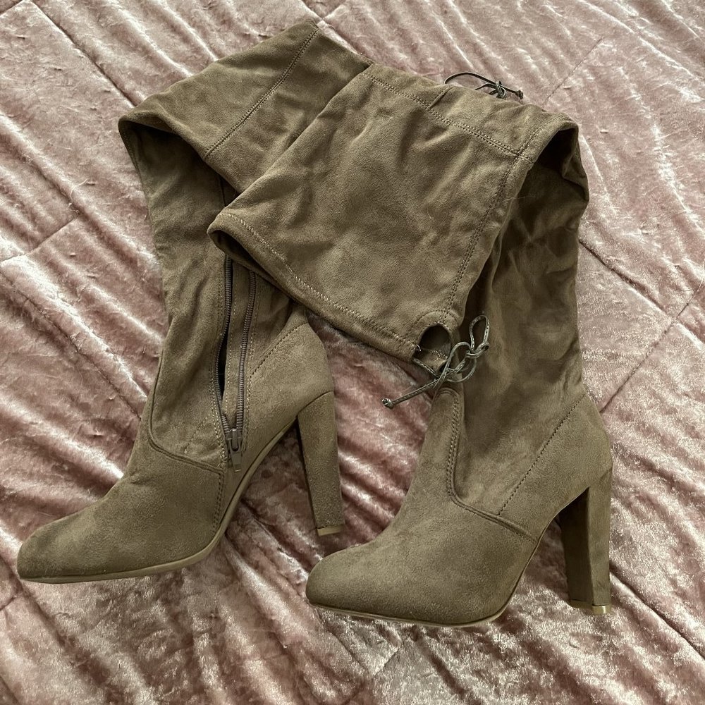 Women's Size 6.5 Thigh-High Heel Boots